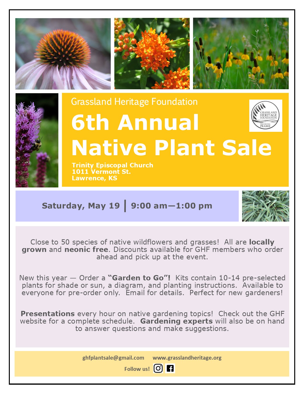 6th Annual GHF Native Plant Sale | Get Outdoors Kansas